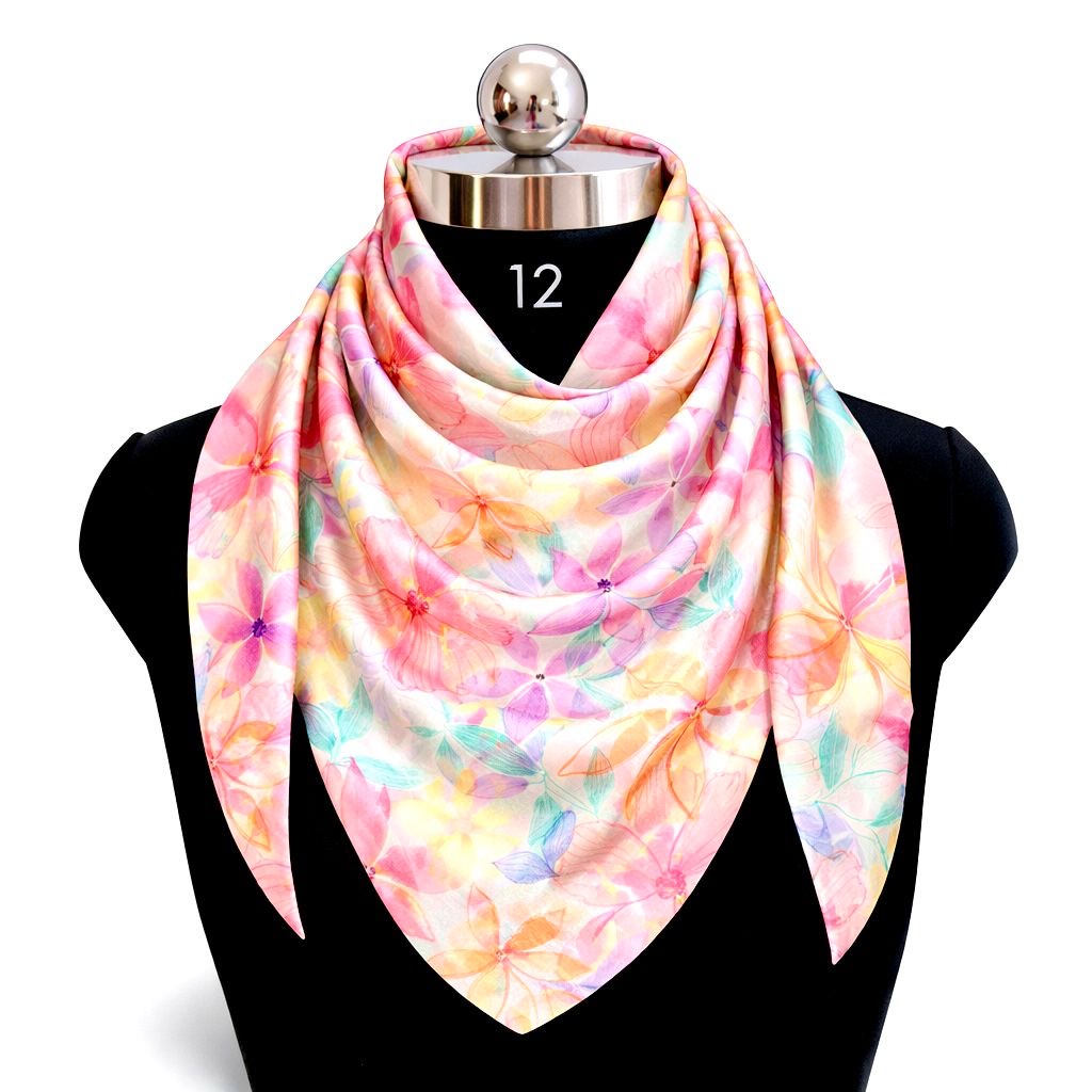 Satin Huge Square Scarf