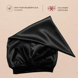 Mulberry Silk Bonnet  | 22 Momme | Charmeuse Weave | Silk Mark Certified