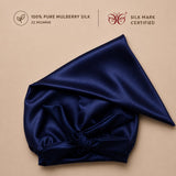 Mulberry Silk Bonnet  | 22 Momme | Charmeuse Weave | Silk Mark Certified