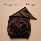 Mulberry Silk Bonnet  | 22 Momme | Charmeuse Weave | Silk Mark Certified