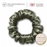 Mulberry Silk Scrunchies | 22 Momme | Charmeuse Weave | Silk Mark Certified