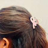 Doodle Glossy Acrylic Bow Clip
