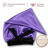 Mulberry Silk Bonnet  | 22 Momme | Charmeuse Weave | Silk Mark Certified