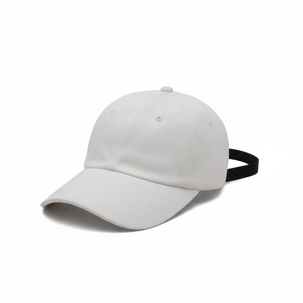 White Satin Lined Baseball Cap