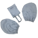 Silk Mittens – Scrunching Gloves 22 Momme Mulberry Silk in Charmeuse - Hair Love India