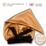 Mulberry Silk Bonnet  | 22 Momme | Charmeuse Weave | Silk Mark Certified