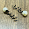 Spring Pins - Spring Shaped Screw Pins - Hair Love India