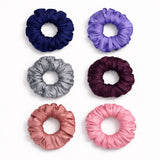 Set of Six Thick Ponytail Scrunchies