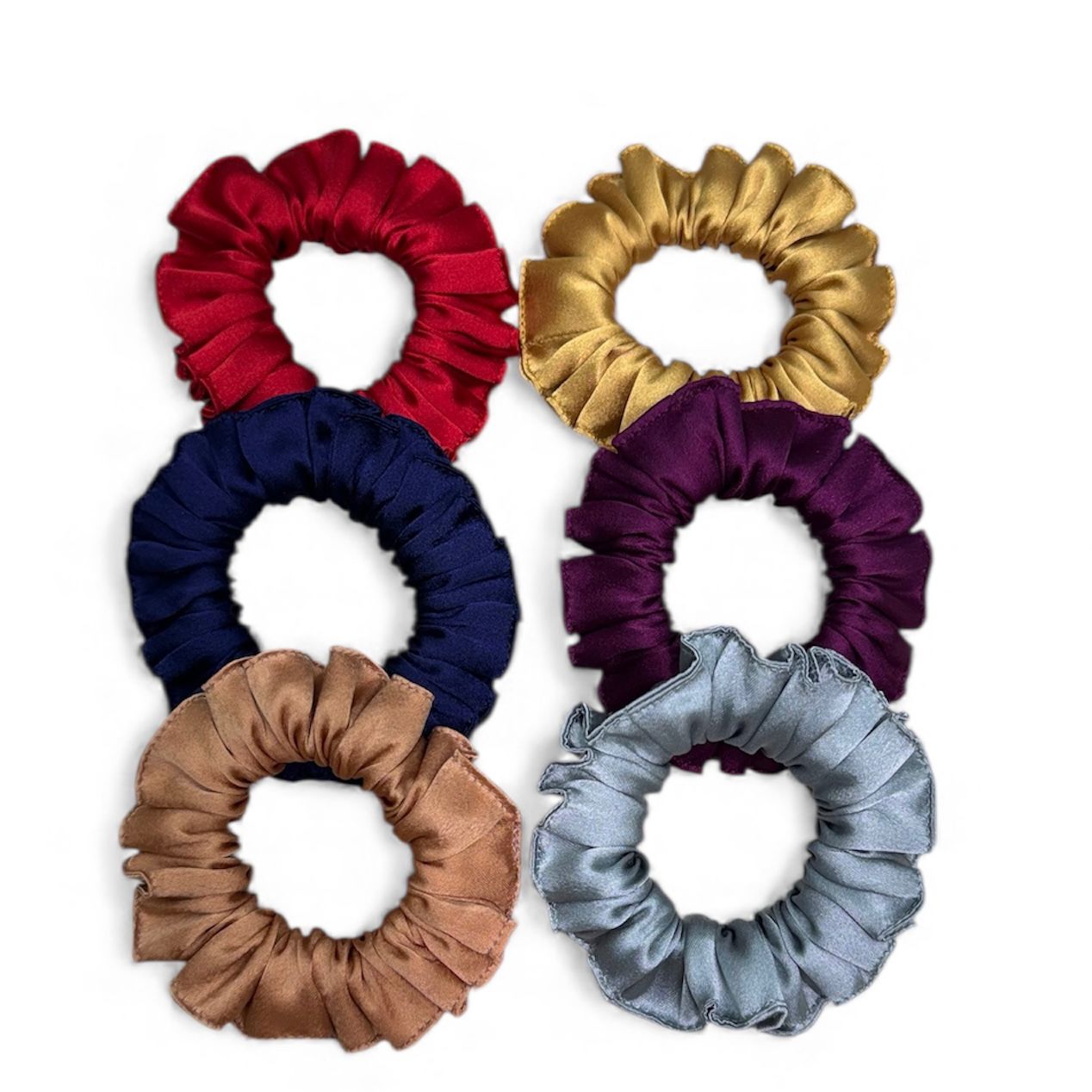 Satin Scrunchies Sets (Pack of 6) - Hair Love India