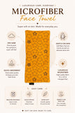 Microwipe Microfiber Face Towel- Superior Quality Printed (Microfibre)