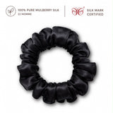 Mulberry Silk Scrunchies | 22 Momme | Charmeuse Weave | Silk Mark Certified