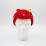 Red Fuzzy Headband - Kitty