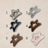 Doodle Glossy Acrylic Star Clip