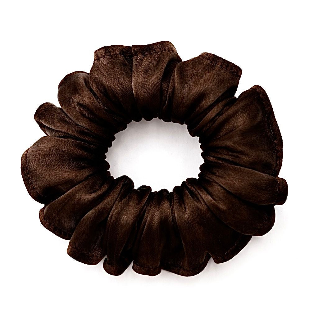 Curly Pineapple Scrunchie Mulberry Silk  | 22 Momme | Charmeuse Weave | Silk Mark Certified - Hair Love India
