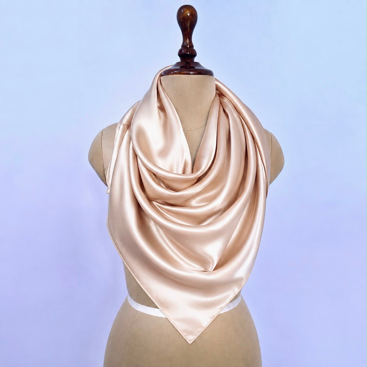 Mulberry Silk Scarf  | 22 Momme | Charmeuse Weave | Silk Mark Certified - Hair Love India