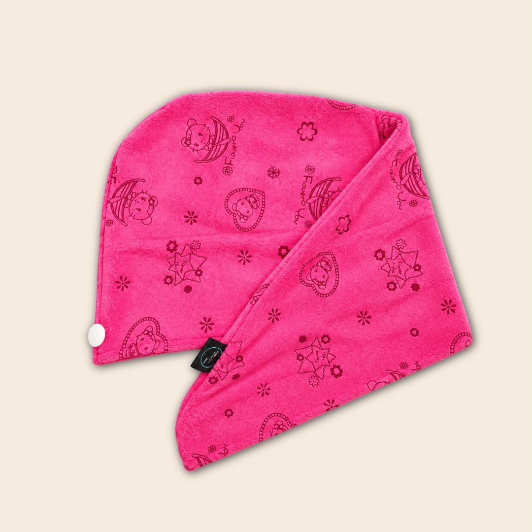 390 GSM Microfiber Hair Turban for Curly & Wavy Hair - Hair Wrap