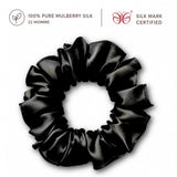 Mulberry Silk Scrunchies | 22 Momme | Charmeuse Weave | Silk Mark Certified