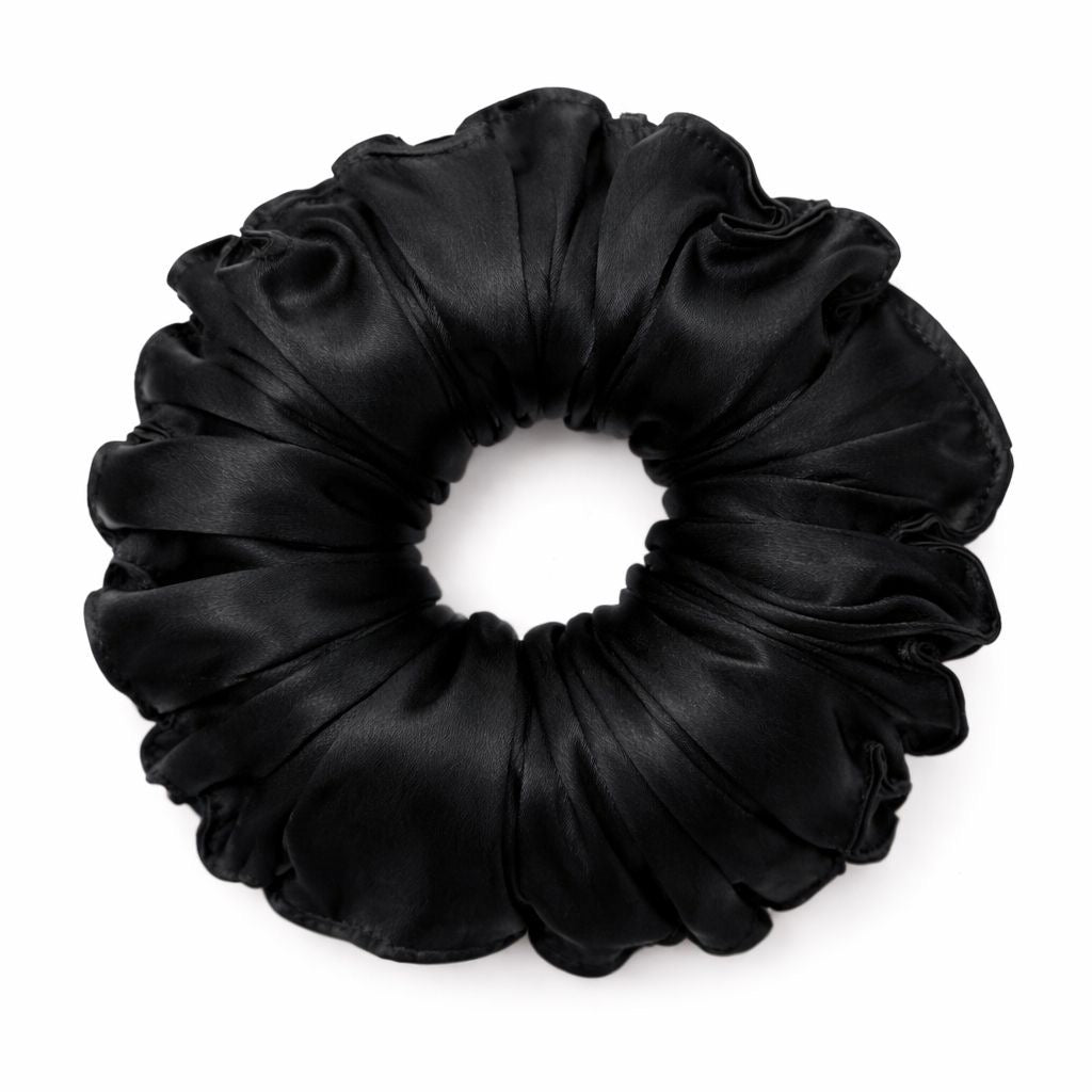 Curly Pineapple Scrunchie Mulberry Silk  | 22 Momme | Charmeuse Weave | Silk Mark Certified - Hair Love India