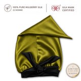 Mulberry Silk Bonnet  | 22 Momme | Charmeuse Weave | Silk Mark Certified