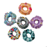 Ponytail Printed Satin Scrunchies - Hair Love India