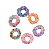 Ponytail Printed Satin Scrunchies - Hair Love India