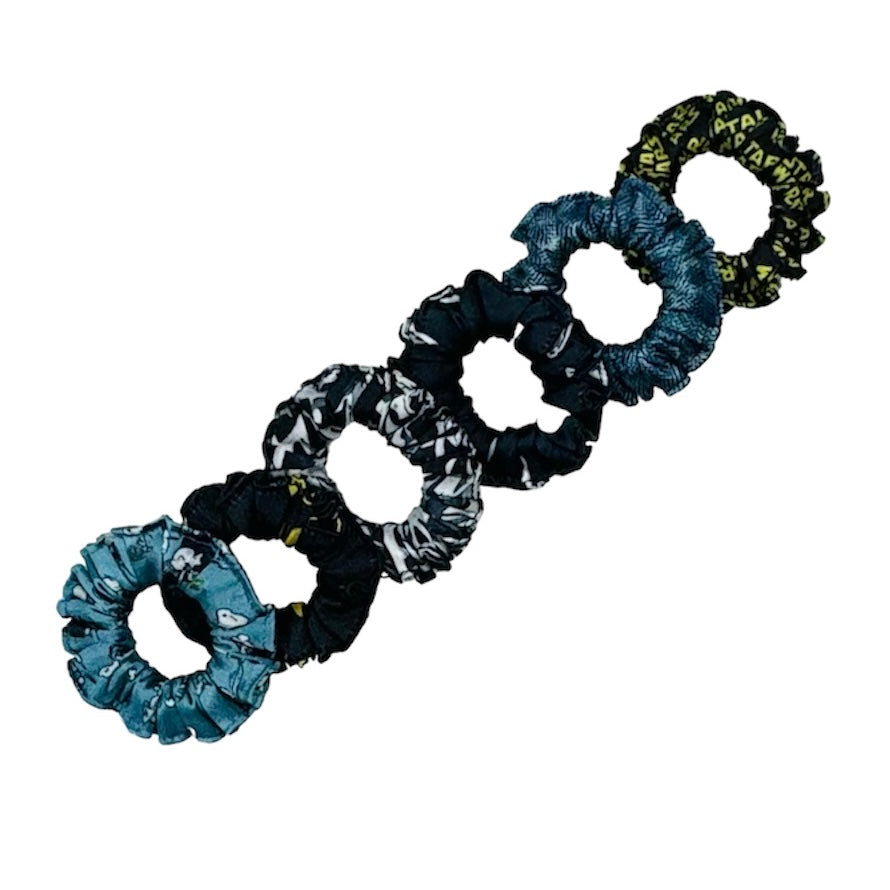 Ponytail Printed Satin Scrunchies - Hair Love India