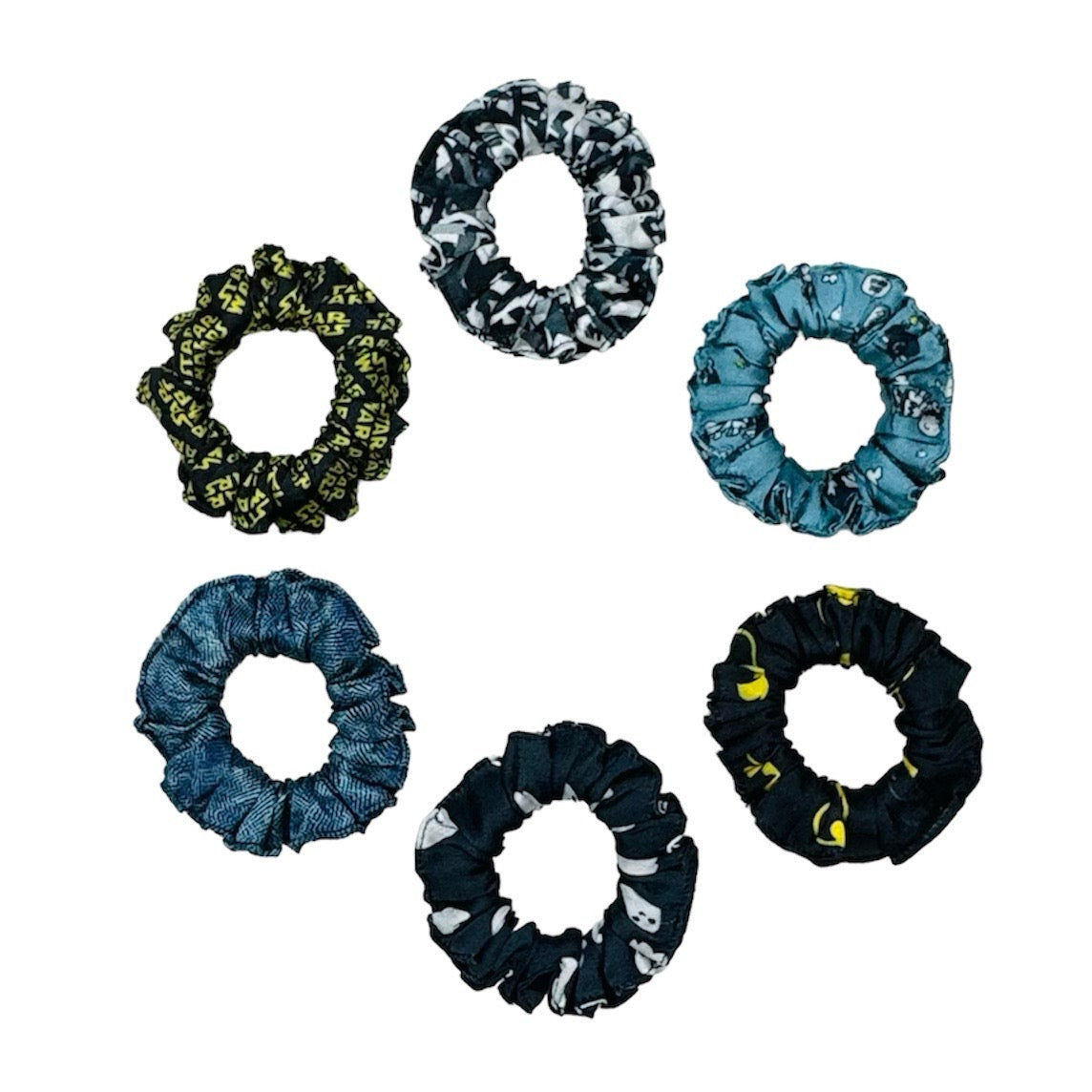 Ponytail Printed Satin Scrunchies - Hair Love India