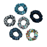 Ponytail Printed Satin Scrunchies - Hair Love India