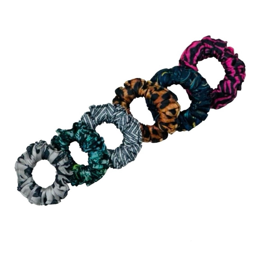 Ponytail Printed Satin Scrunchies - Hair Love India
