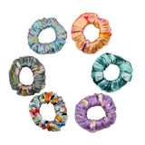 Ponytail Printed Satin Scrunchies - Hair Love India