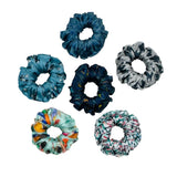 Ponytail Printed Satin Scrunchies - Hair Love India
