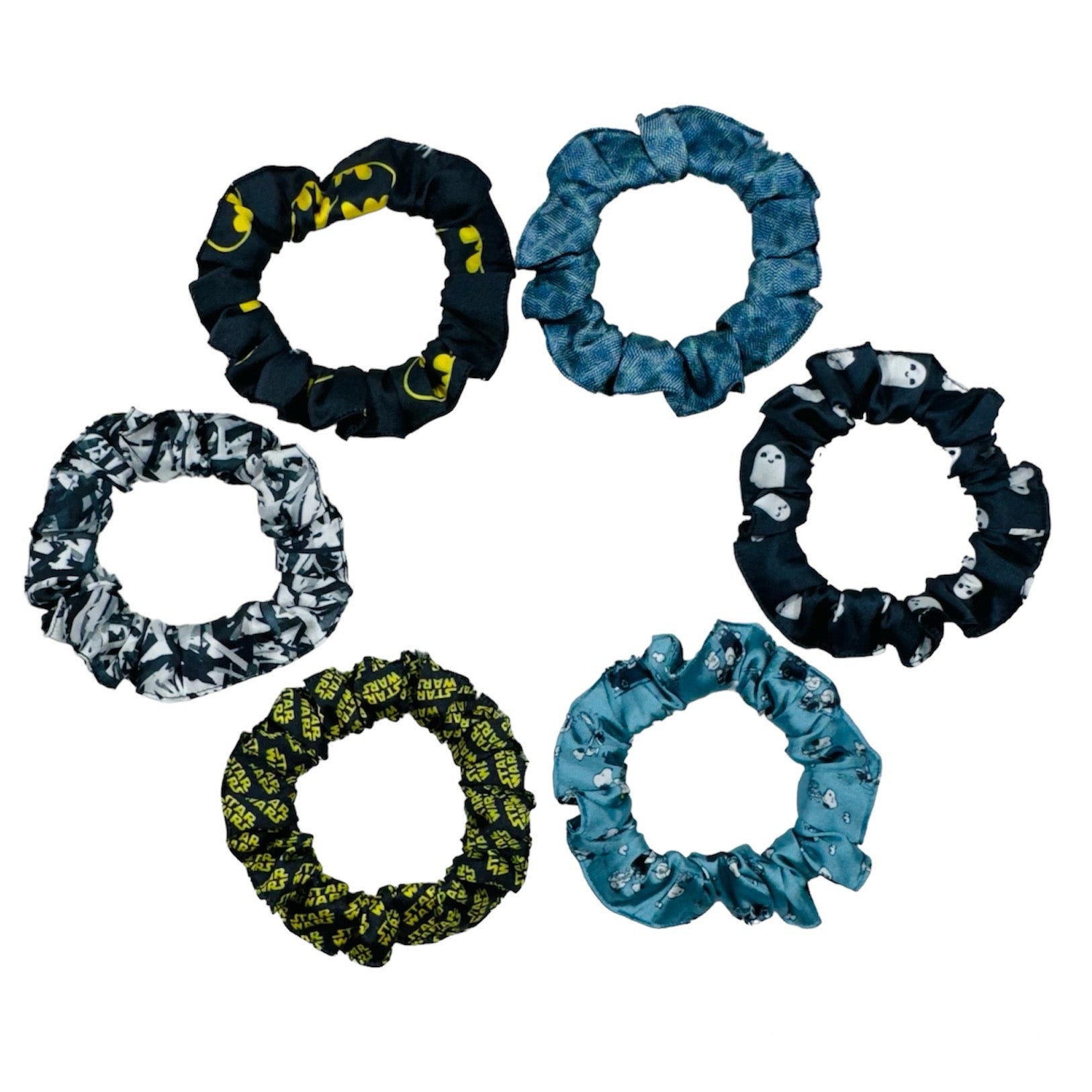Ponytail Printed Satin Scrunchies - Hair Love India