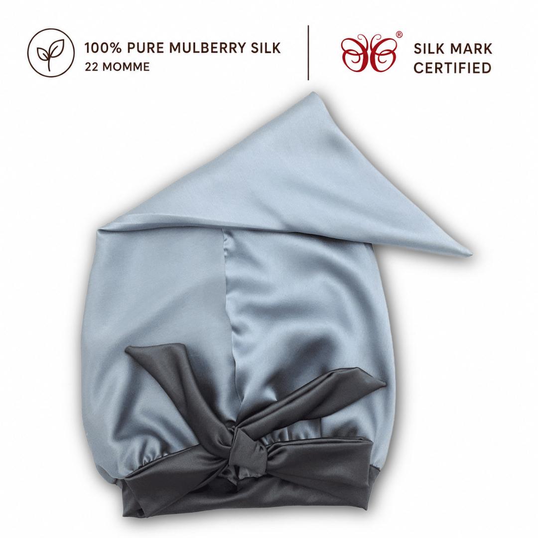 Mulberry Silk Bonnet  | 22 Momme | Charmeuse Weave | Silk Mark Certified