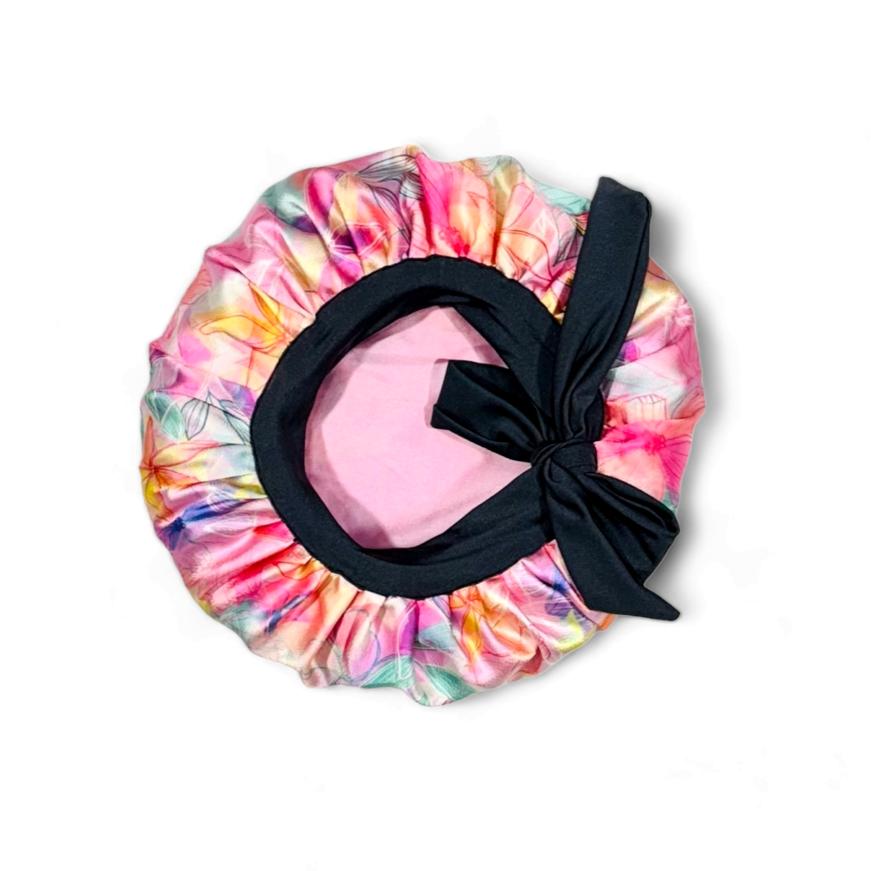 Printed Satin Bonnet – Regular, Jumbo, Medium & Long Bonnet - Hair Love India