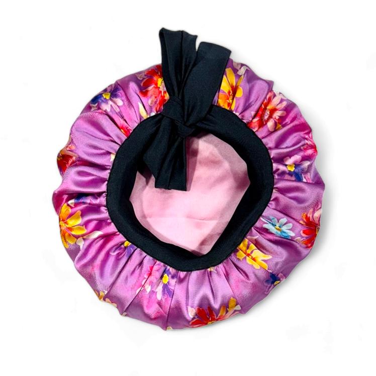 Printed Satin Bonnet – Regular, Jumbo, Medium & Long Bonnet - Hair Love India