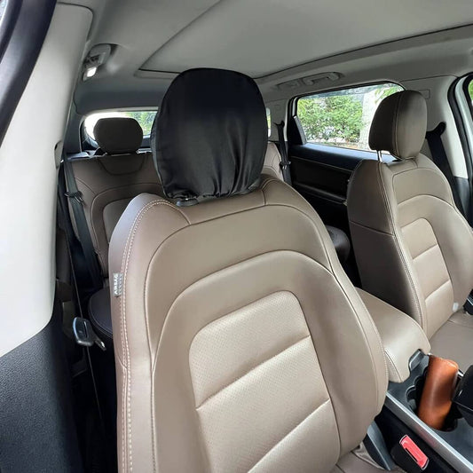 Satin Car Head-Rest Cover - Hair Love India