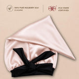 Mulberry Silk Bonnet  | 22 Momme | Charmeuse Weave | Silk Mark Certified