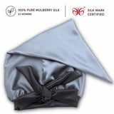 Mulberry Silk Bonnet  | 22 Momme | Charmeuse Weave | Silk Mark Certified