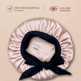 Mulberry Silk Bonnet  | 22 Momme | Charmeuse Weave | Silk Mark Certified