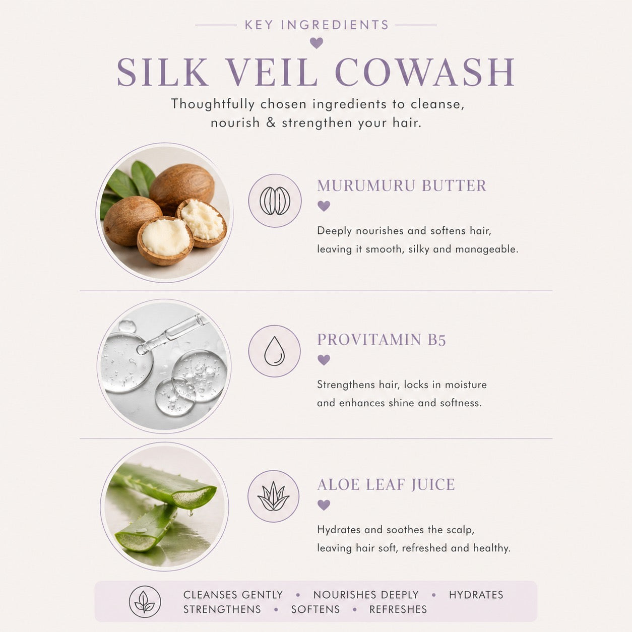 Gentle cleanser for curly hair that removes buildup while maintaining moisture.