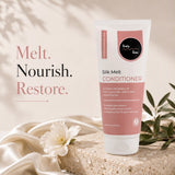 Conditioner for dry frizzy and damaged hair in India with Babassu Oil, Murumuru Butter and Provitamin B5.
