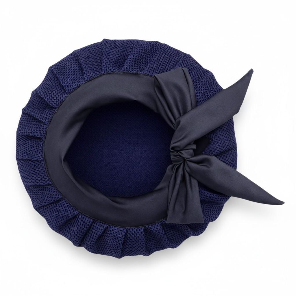 navy drying bonnet for natural hair