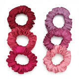 Handmade luxury satin scrunchies for girls and women