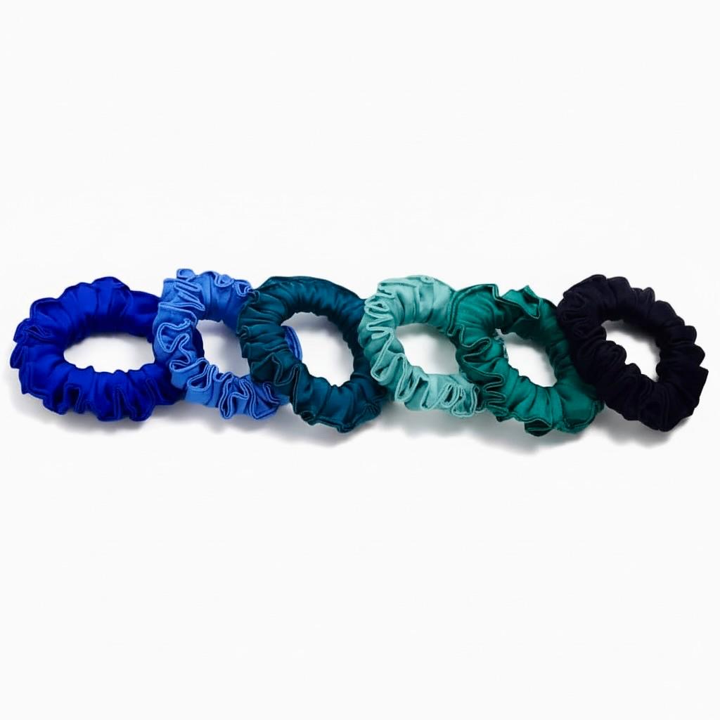 Premium quality satin scrunchie for long hair styling