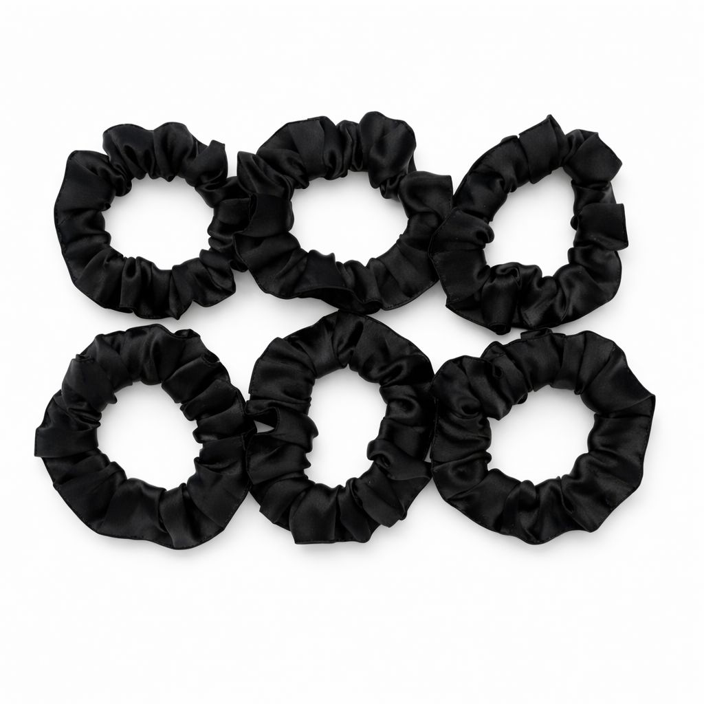 Ultra-soft silk satin scrunchie for damage-free hold