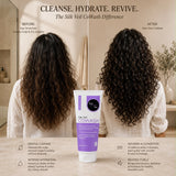 Sulfate-free co-wash in India for dry, curly and wavy hair.