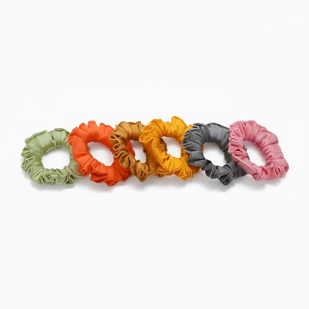Trendy satin scrunchies for casual and party looks