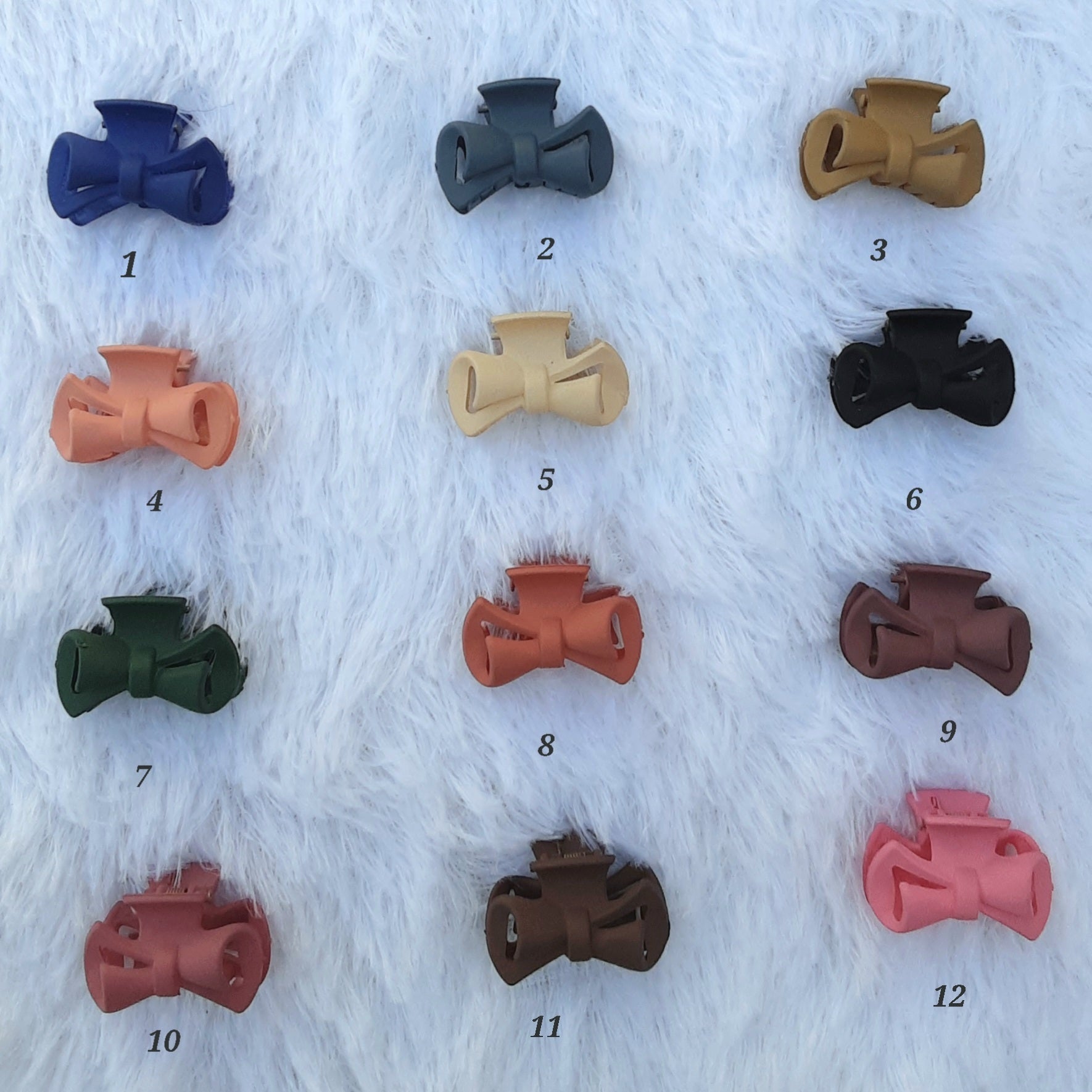 Mini Bow Claw Clips - Hair Love India