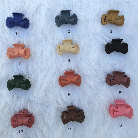 Mini Bow Claw Clips - Hair Love India