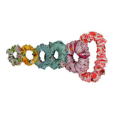 All Sizes Mix Printed Satin Scrunchies (Assorted Random Print Only) Hair Love India